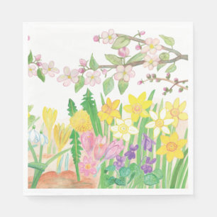 Spring Flowers Napkin