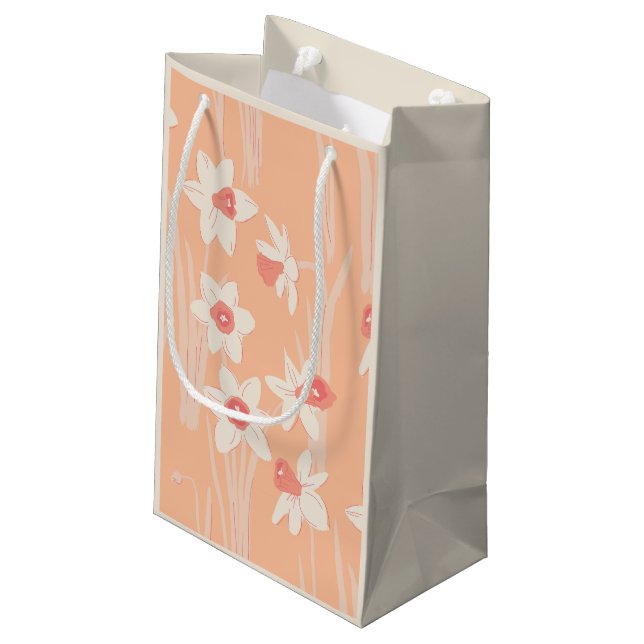 spring flowers, narcissa. small gift bag (Back Angled)