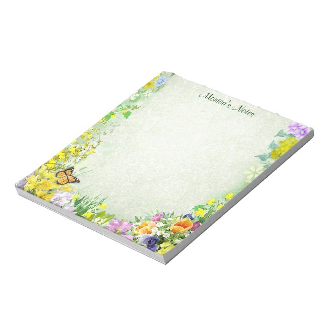 Spring Flowers Notepad (Rotated)