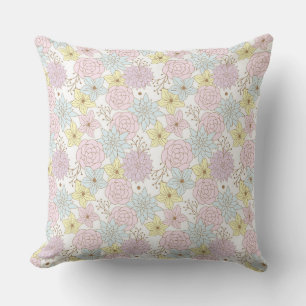 spring flowers outdoor pillow