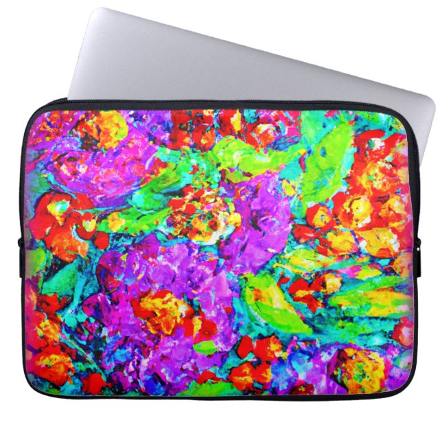 Spring Flowers Painting. Buy Now Laptop Sleeve (Front)