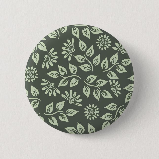 Spring Flowers Pattern 6 Cm Round Badge (Front)