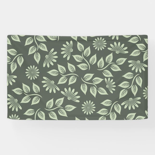 Spring Flowers Pattern Banner (Horizontal)