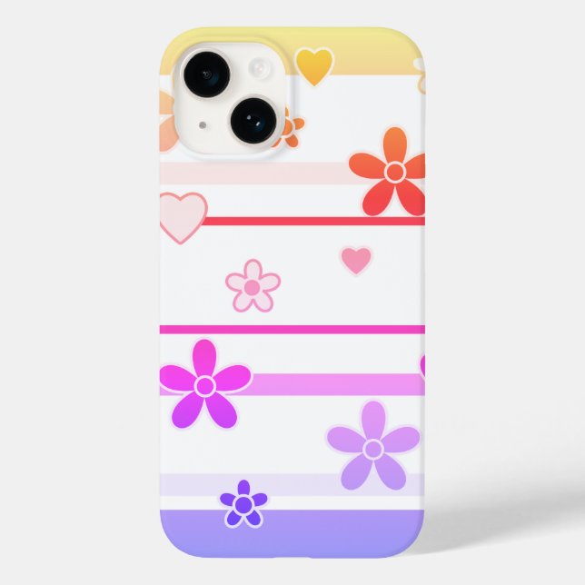Spring Flowers Pattern Case-Mate iPhone Case (Back)