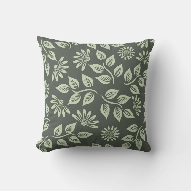 Spring Flowers Pattern Cushion (Front)
