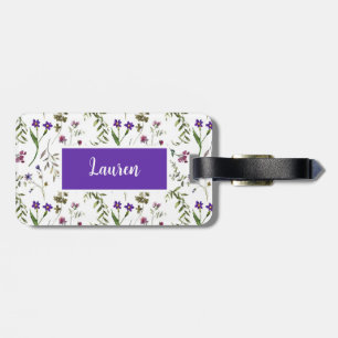 Spring Flowers Personalized Luggage Tag