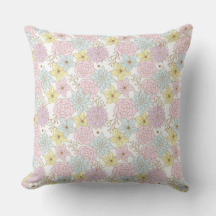 spring flowers pillow