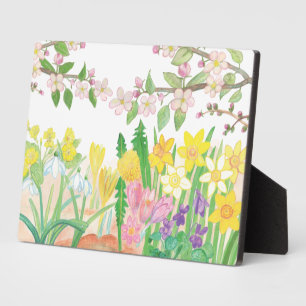 Spring Flowers   Plaque