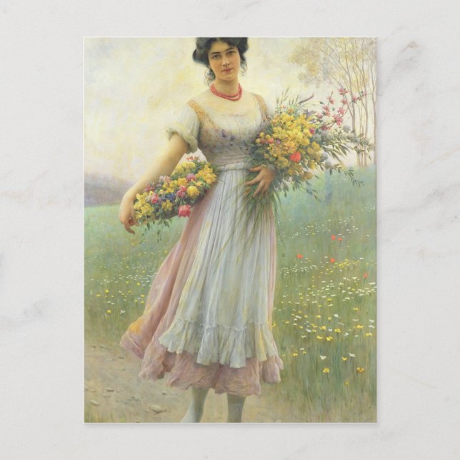 Spring Flowers Postcard (Front)