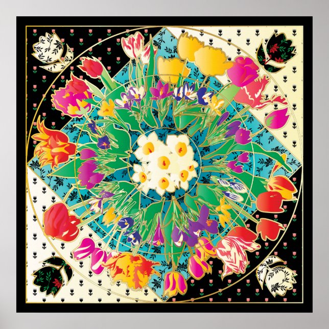 Spring Flowers Poster (Front)