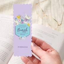 Spring Flowers Purple Personalised Bible Verse