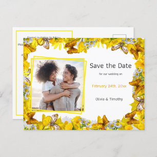 Spring flowers QR code photo Announcement 