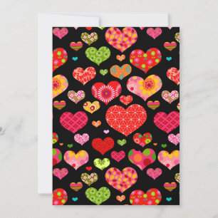 Spring Flowers Rainbow Love Hearts Announcement