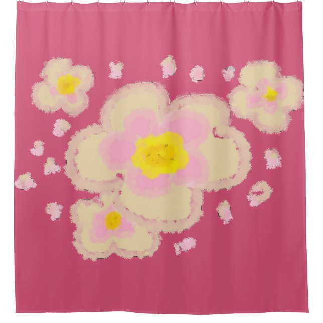 Spring Flowers Shower Curtain (Front)