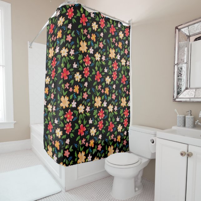 Spring flowers shower curtain (In Situ)