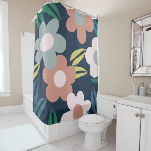 Spring flowers shower curtain