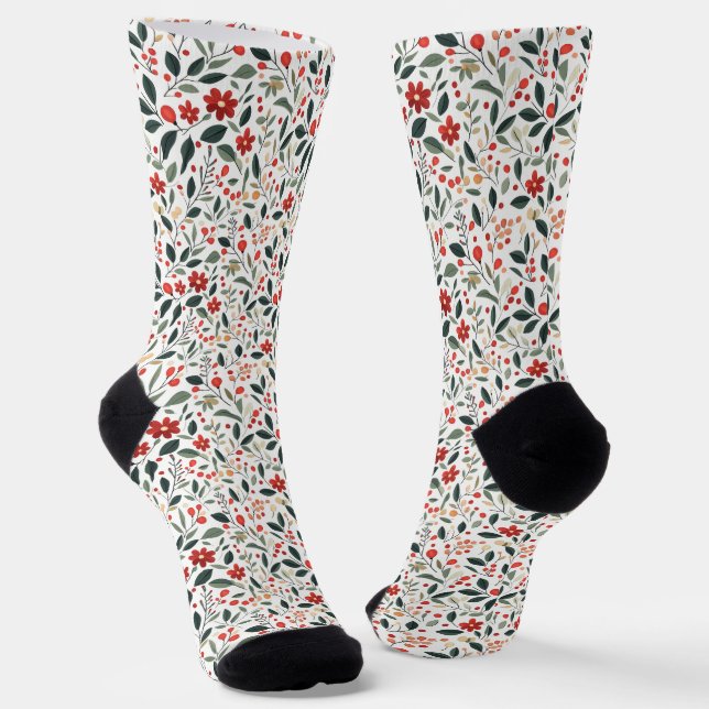 Spring Flowers Socks (Angled)
