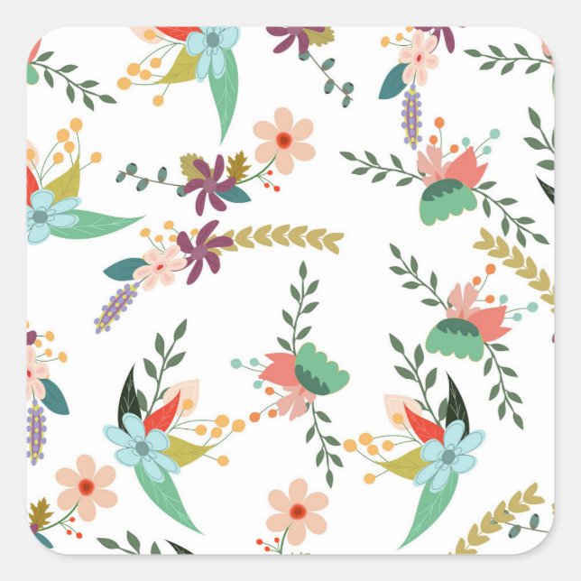 spring flowers stickers (Front)