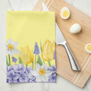 Spring Flowers  Tea Towel