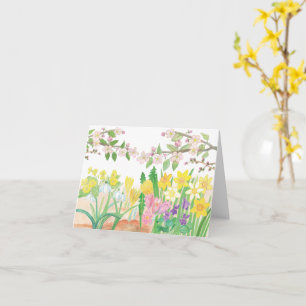 Spring Flowers that Radiate Joy Birthday Card