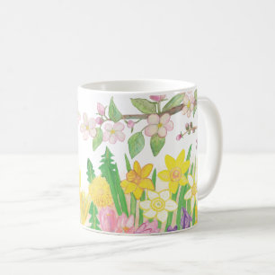 Spring Flowers that Radiate Joy Invitation Coffee Mug