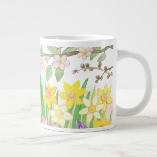 Spring Flowers that Radiate Joy Invitation Large Coffee Mug