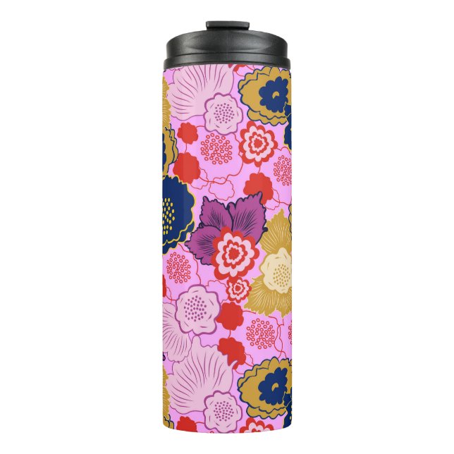 Spring Flowers Thermal Tumbler (Front)