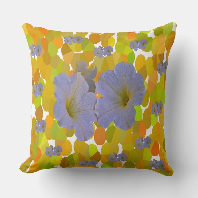Spring Flowers Throw Pillows (Front)