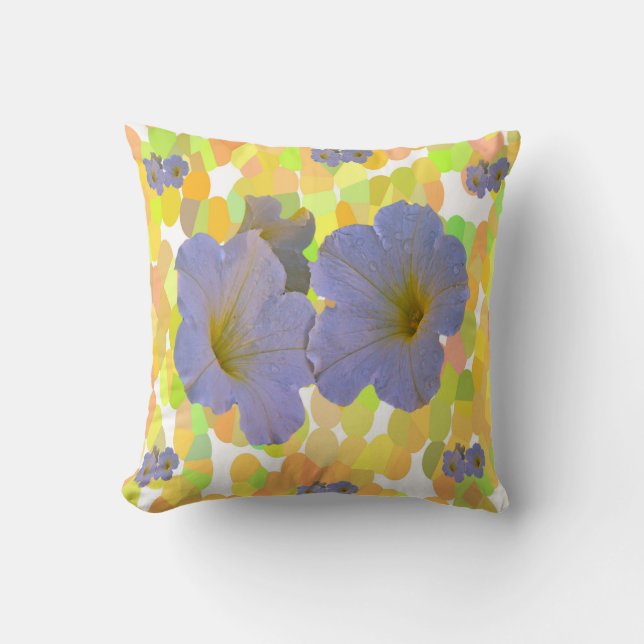 Spring Flowers Throw Pillows (Front)