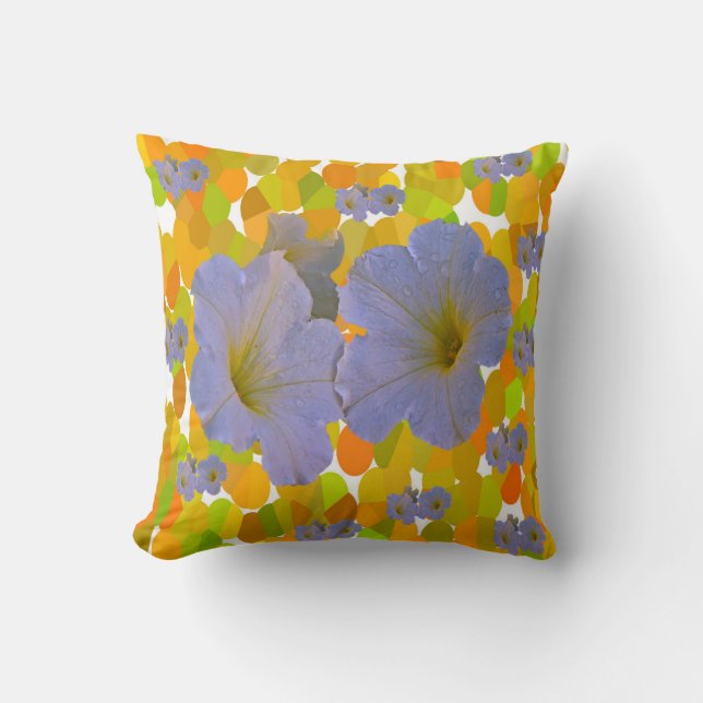 Spring Flowers Throw Pillows. Cushion (Front)
