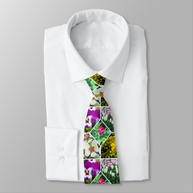 Spring Flowers Tie (Tied)