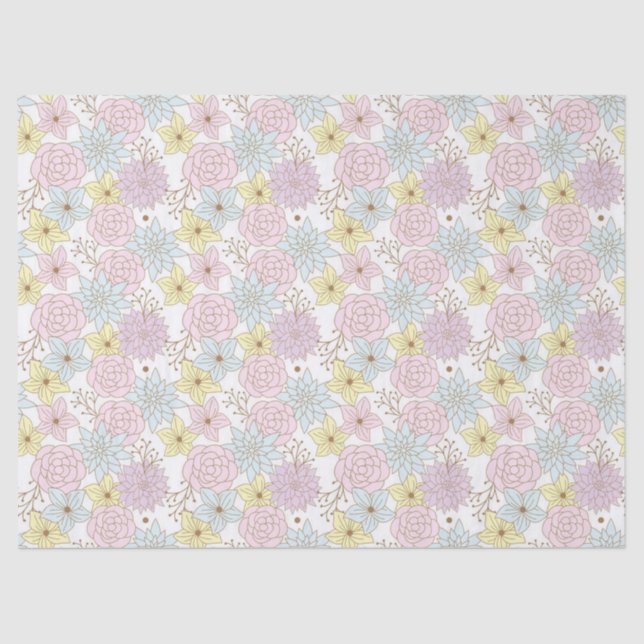 spring flowers tissue paper (Front)