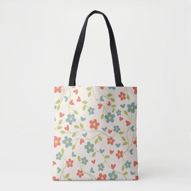 Spring Flowers Tote Bag (Front)