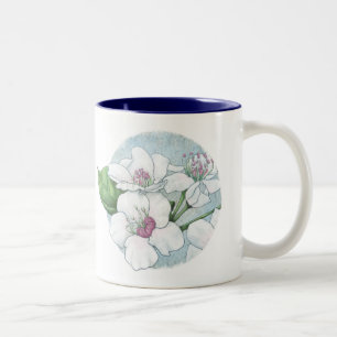 spring flowers Two-Tone coffee mug
