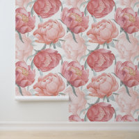 Spring flowers, vintage roses, peony art
