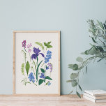 Spring Flowers Vintage Style Poster<br><div class="desc">Spring Flowers Vintage Style Poster</div>