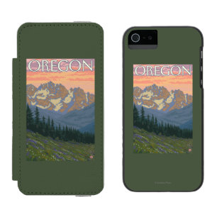 Spring Flowers- Vintage Travel Poster Incipio Watson™ iPhone 5 Wallet Case