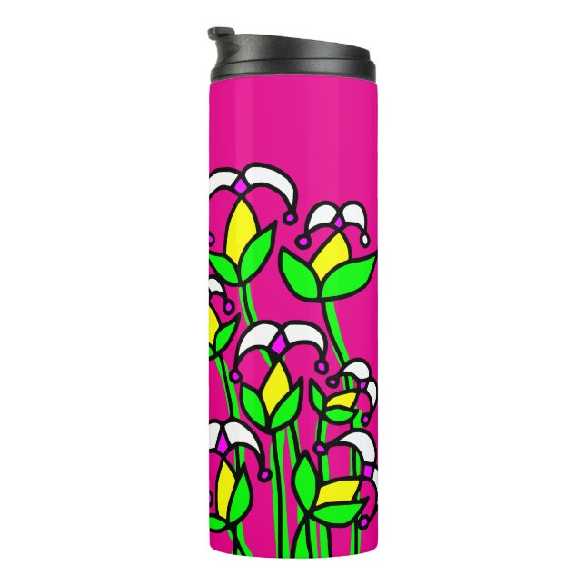 Spring Flowers Whimsical 41 Thermal Tumbler (Rotated Right)