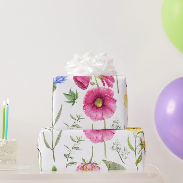 Spring Flowers Wrapping Paper (Party Gifts)