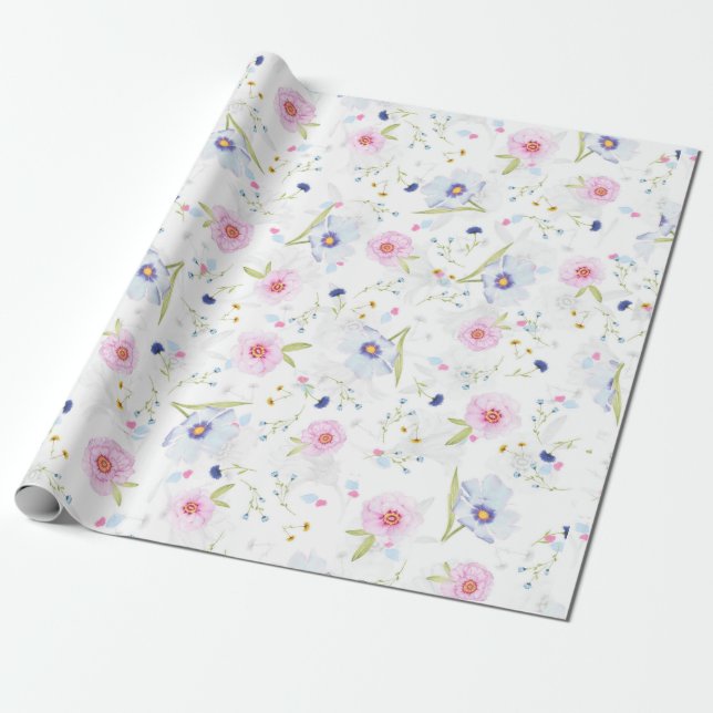 spring flowers wrapping paper (Unrolled)