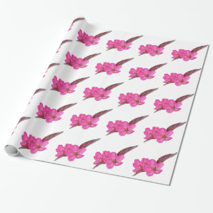 Spring flowers wrapping paper