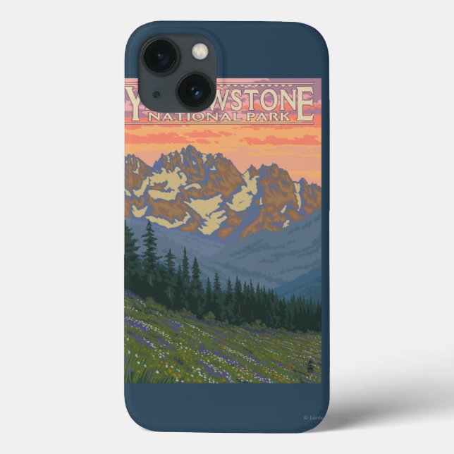 Spring Flowers - Yellowstone National Park Case-Mate iPhone Case (Back)