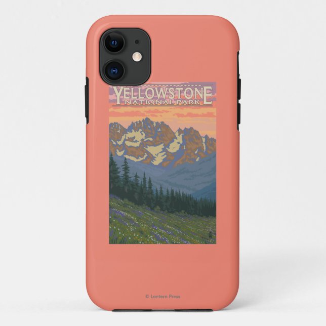 Spring Flowers - Yellowstone National Park Case-Mate iPhone Case (Back)