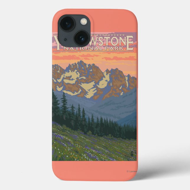 Spring Flowers - Yellowstone National Park Case-Mate iPhone Case (Back)