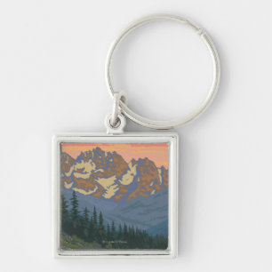 Spring Flowers - Yellowstone National Park Key Ring