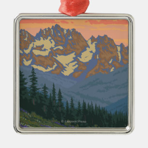 Spring Flowers - Yellowstone National Park Metal Ornament