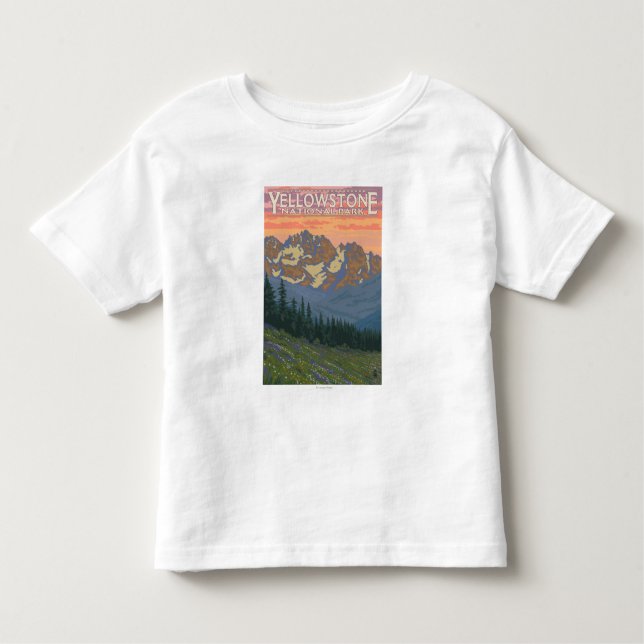 Spring Flowers - Yellowstone National Park Toddler T-Shirt (Front)