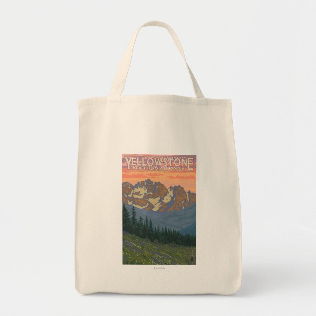 Spring Flowers - Yellowstone National Park Tote Bag (Front)