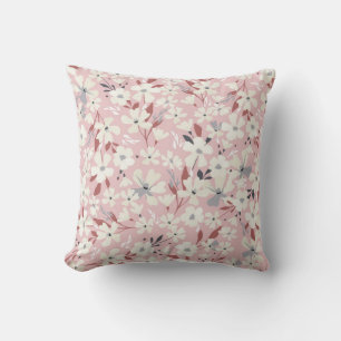 Spring flowery pattern. Seamless floral background Cushion