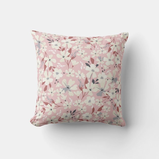 Spring flowery pattern. Seamless floral background Cushion (Front)